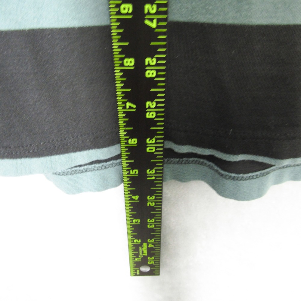 Born X Raised Los Angeles Striped T-Shirt Mens XXL Black Teal Short Sleeve Tee - Picture 6 of 8